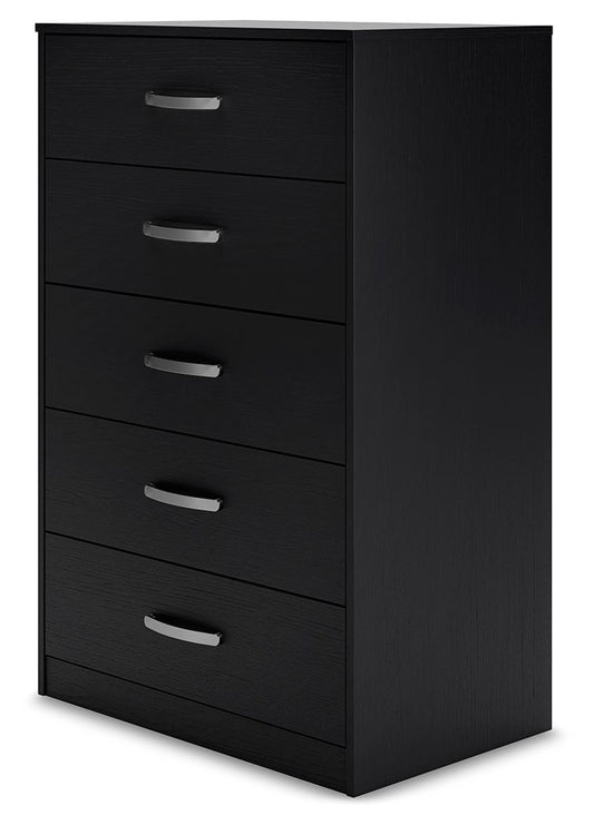 Finch - Five Drawer Chest - 46" Height - Black