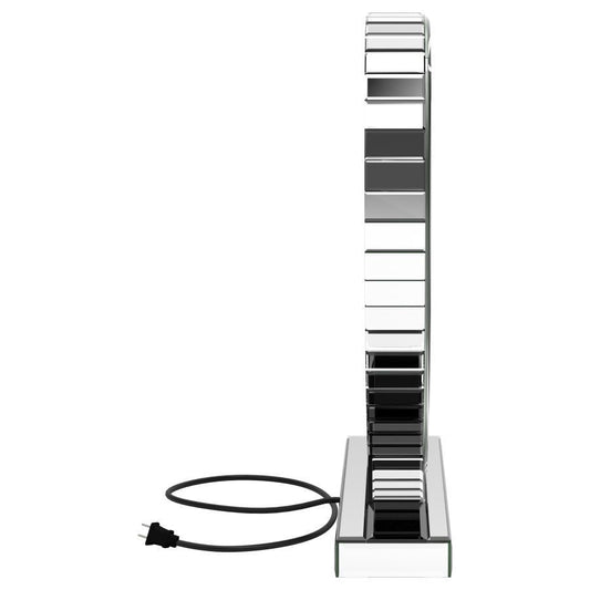 Euston - Heart Shaped Vanity Mirror - Silver