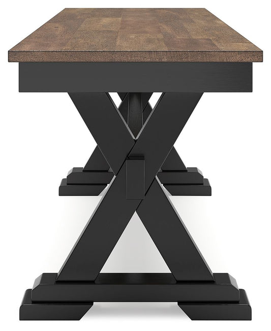 Wildenauer - Large Dining Room Bench - Brown / Black