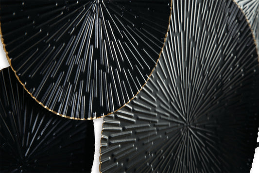 Rhetlen - Wall Decor - Black / Gold Finish