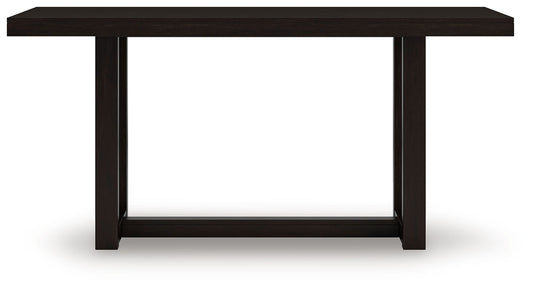 Neymorton - Rectangular Dining Room Counter Table - Dark Grayish Brown