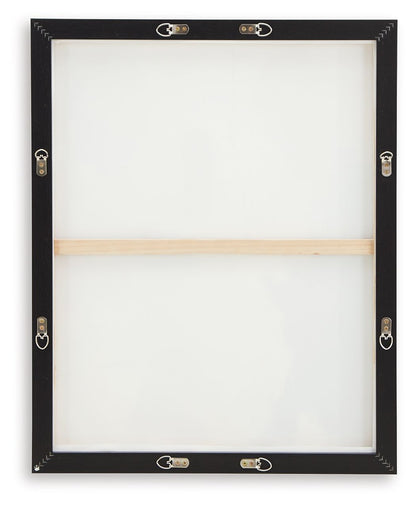 Caldish - Wall Art Set (Set of 2) - Blue / White / Pink