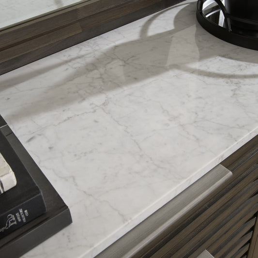 Arkenton - Dresser - Grayish Brown / White