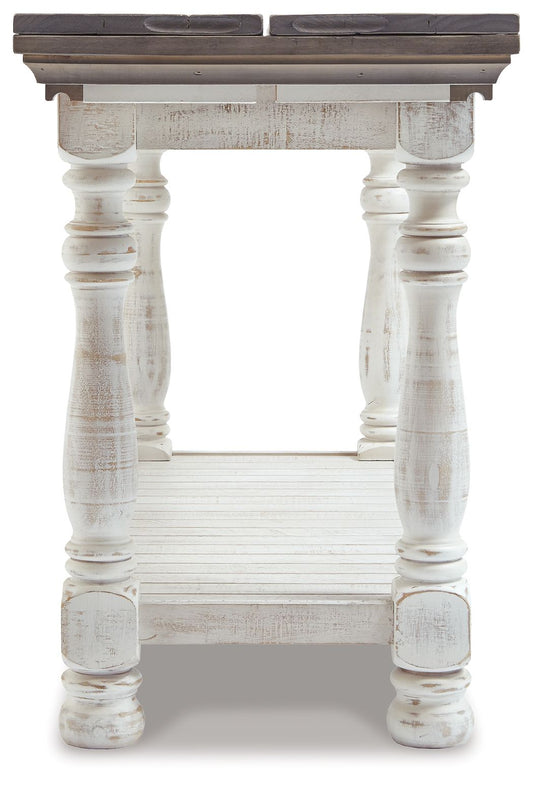 Havalance - Flip Top Sofa Table - Gray / White