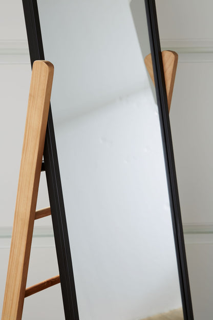Bronick - Floor Mirror - Black / Brown