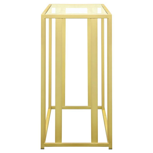 Adri - Glass Top Entryway Sofa Console Table