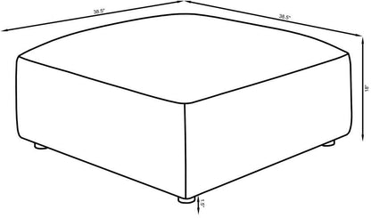 Jennifer - Square Upholstered Ottoman