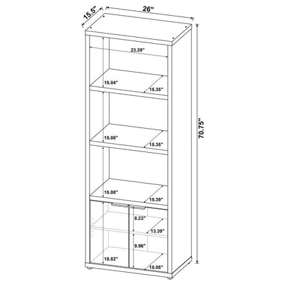 Tabby - 3-Shelf Engineered Wood Media Tower - Mango
