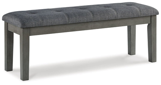 Hallanden - Large UPH Dining Room Bench - Black / Gray