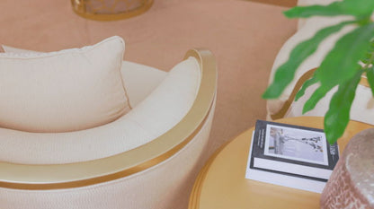 HD-7006 - Sofa - Beige / Gold