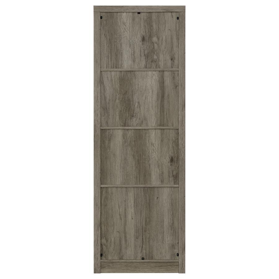 Burke - 3-Shelf Engineered Wood Media Tower - Gray Driftwood