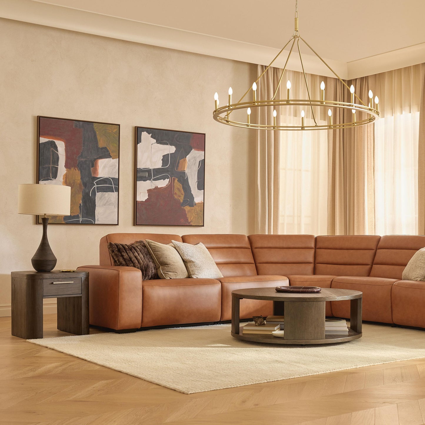 Neo - Square End Table - Rich Brown