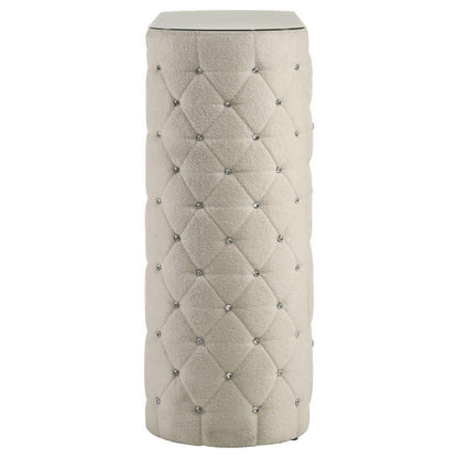 Sonya - 5-Drawer Upholstered Bedroom Chest Of Drawers - Ivory