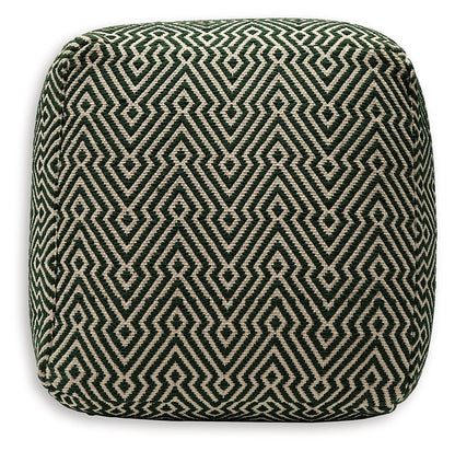 Abacy - Pouf - Green / Ivory