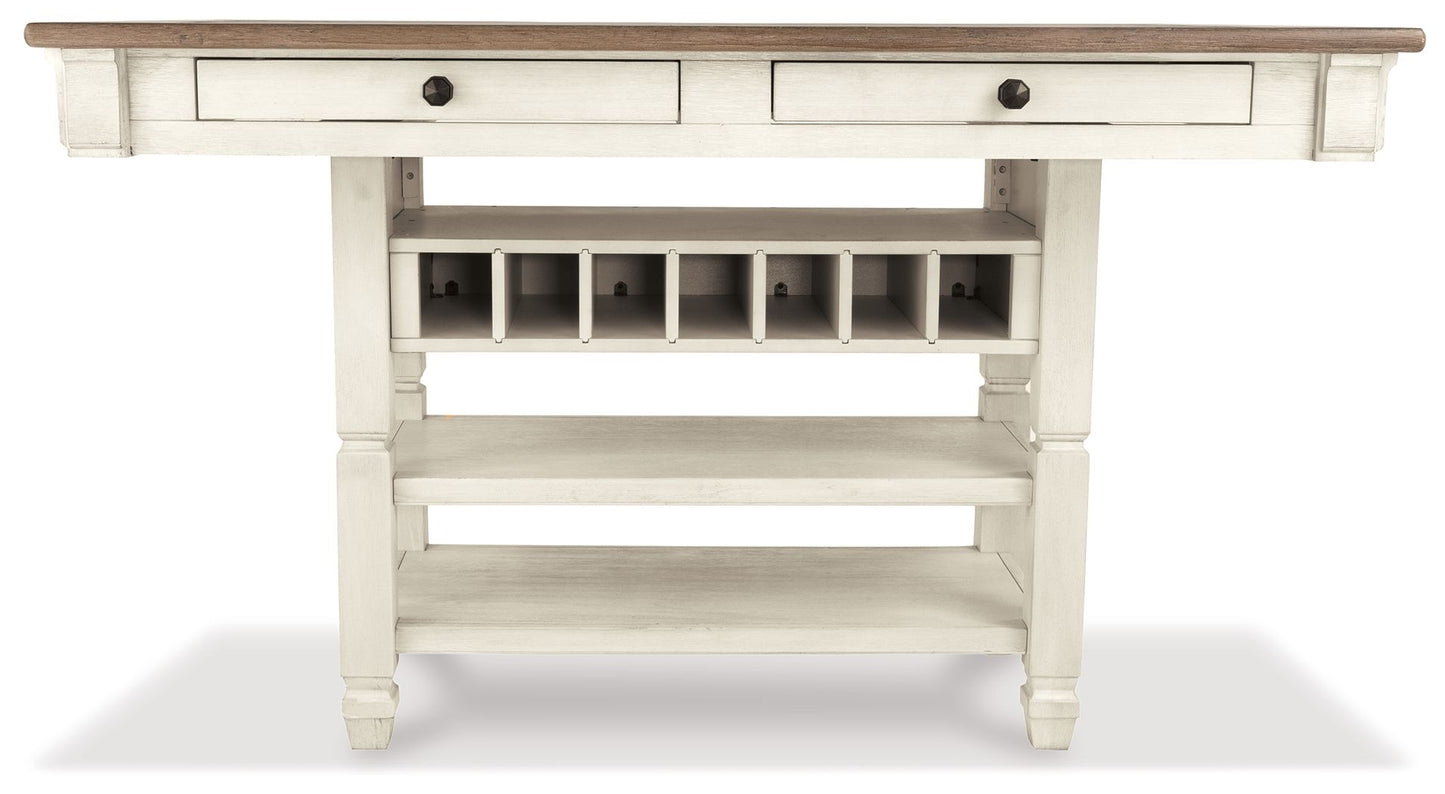 Bolanburg - Rectangular Dining Room Counter Table - Beige