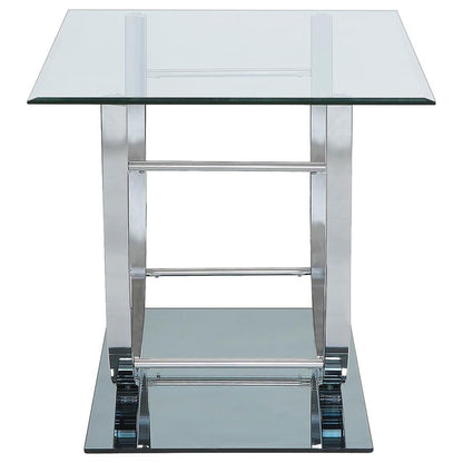 Danville - Rectangular U-Shaped Glass Top Table