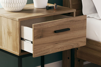 Deanlow - One Drawer Night Stand - Honey