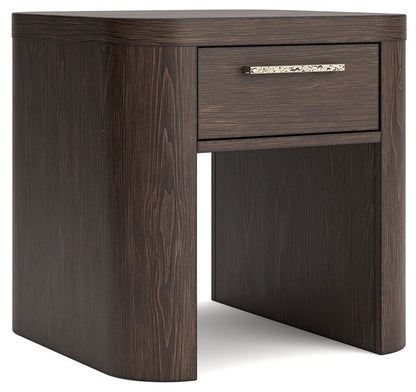 Neo - Square End Table - Rich Brown