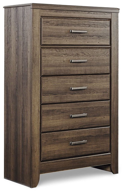 Juararo - Five Drawer Chest - Dark Brown