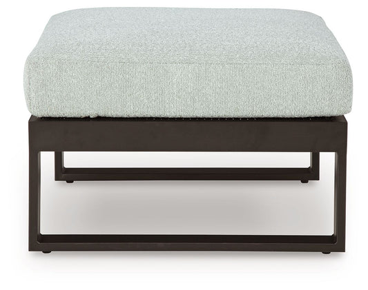 Beachloft - Ottoman With Cushion - Black / Gray
