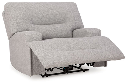 Acklen Place - 4 Pc. - 3-Piece Power Reclining Sectional Sofa With Raf Chaise, Wide Seat Power Recliner - Pewter