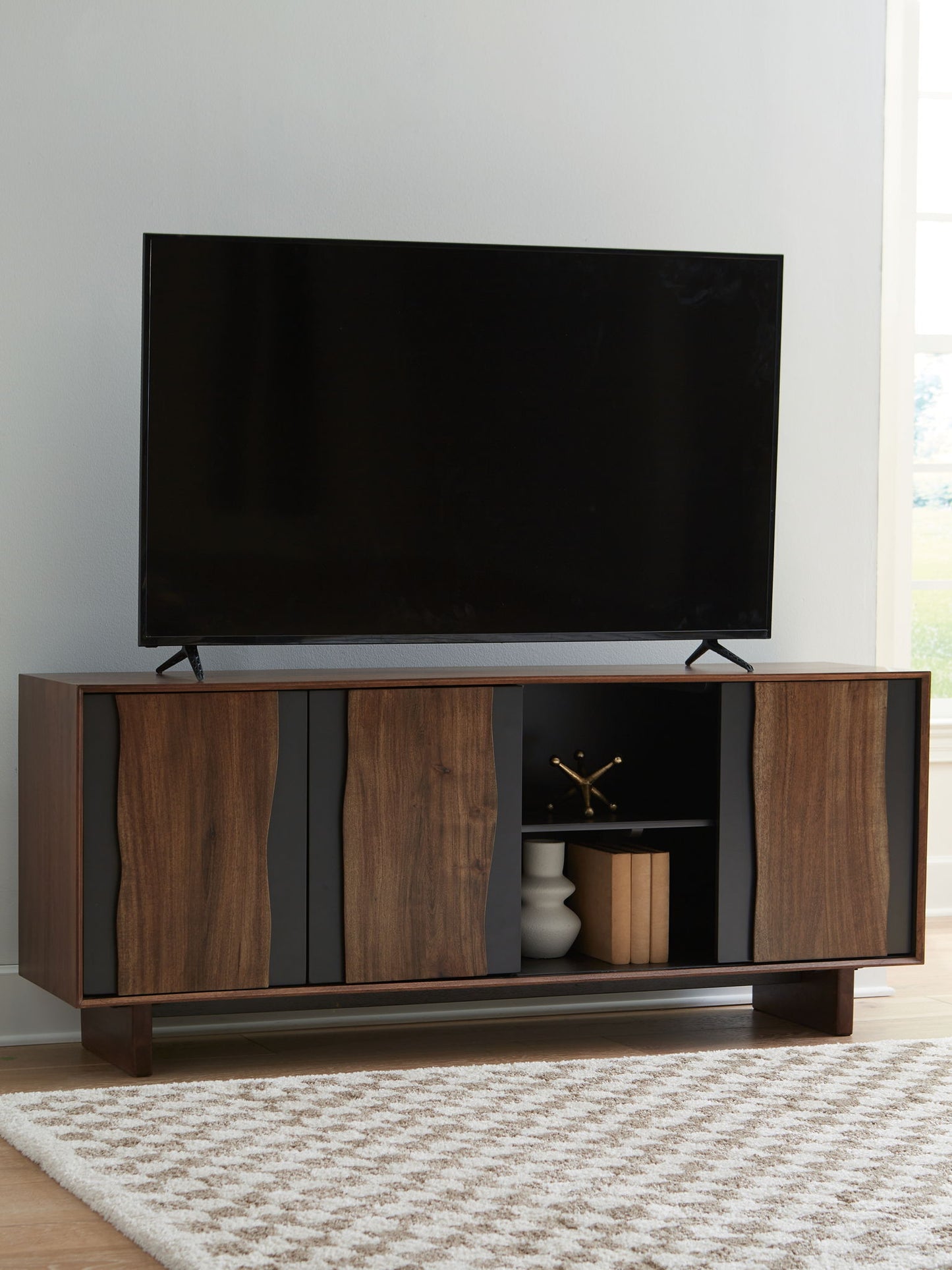 Welby - Accent Cabinet - Brown / Charcoal