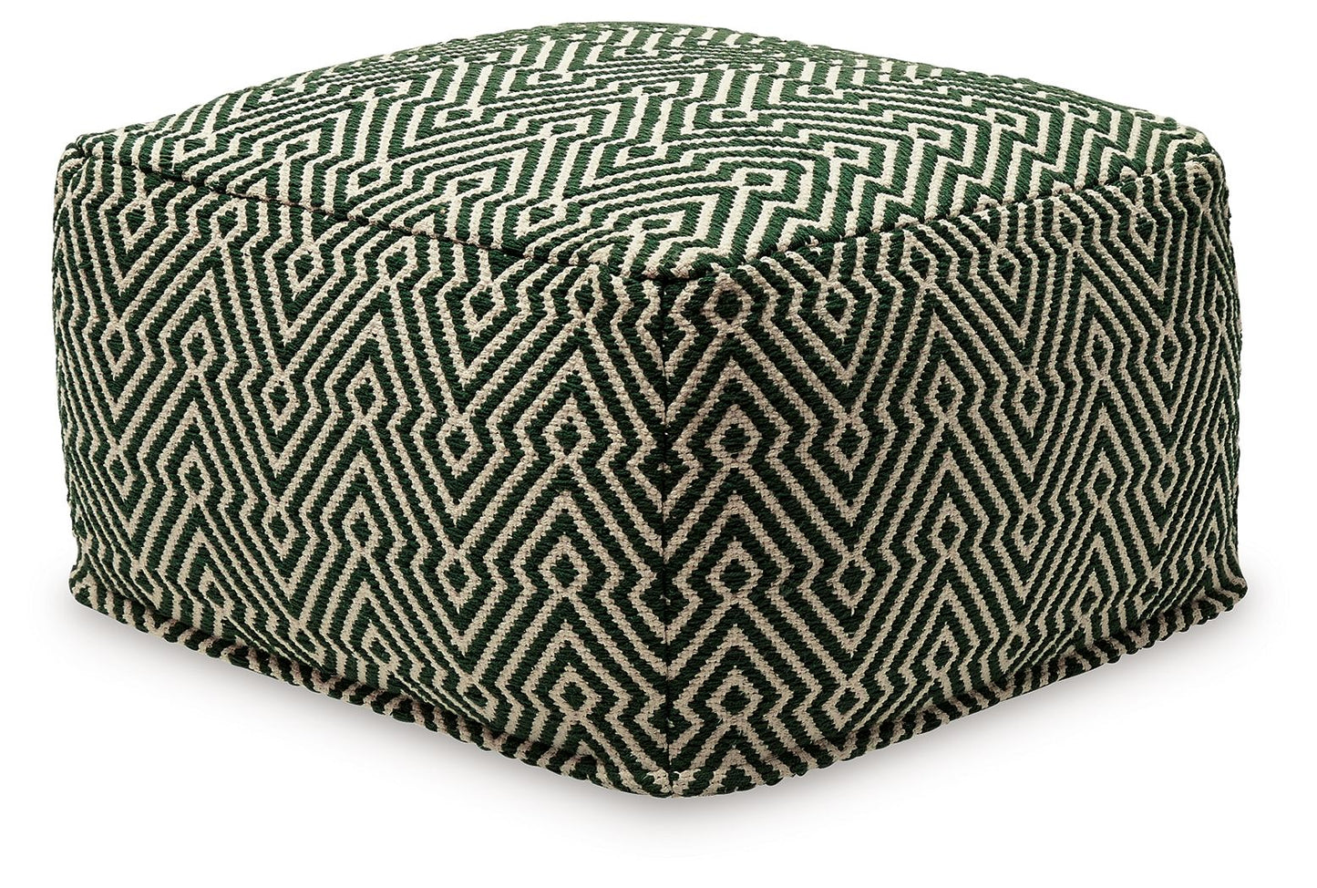 Abacy - Pouf - Green / Ivory