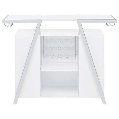 Araceli - Freestanding LED Home Bar Cabinet - White High Gloss