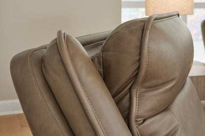 Glencroft - Power Reclining Loveseat With Console / Adjustable Headrest - Sahara