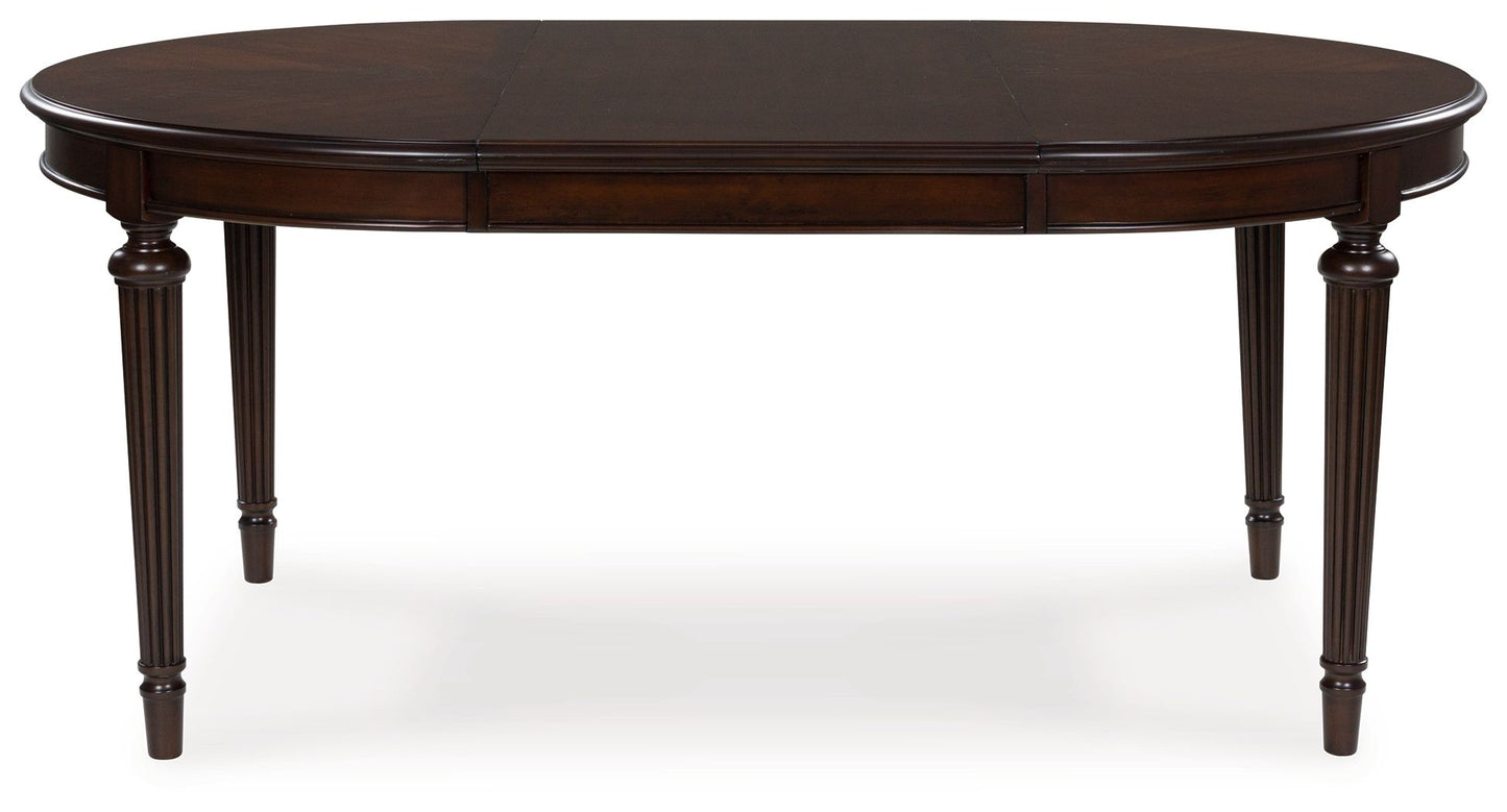 Lavinton - 8 Pc. - Dining Room Extension Table, 6 Side Chairs, Server - Brown