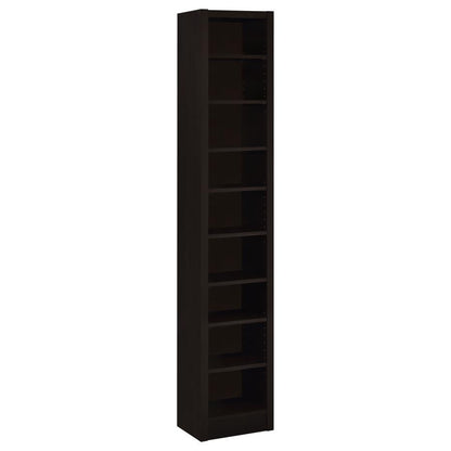 Eliam - 8-Shelf Bookcase - Cappuccino