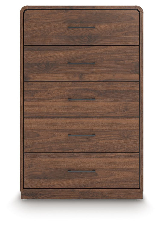 Fortlorn - Five Drawer Chest - Walnut Brown