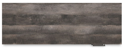 Shawburn - Home Office Desk - White / Dark Charcoal Gray