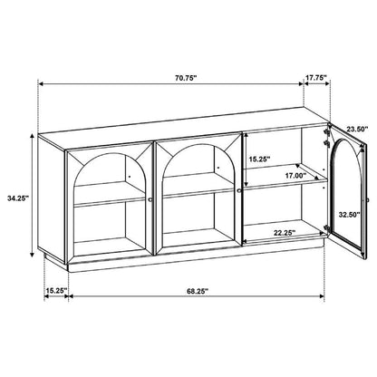 Castlewood - Dining Sideboard Buffet Server - Brown Oak