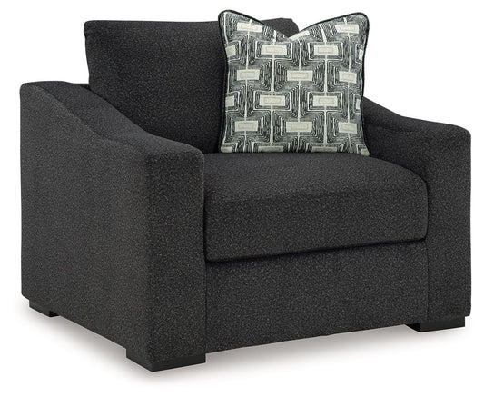 Wryenlynn - Chair And A Half - Fabric - Onyx