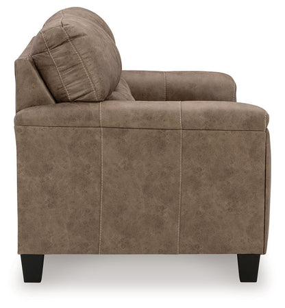 Navi - 3 Pc. - Sofa, Loveseat, Rocker Recliner - Fossil