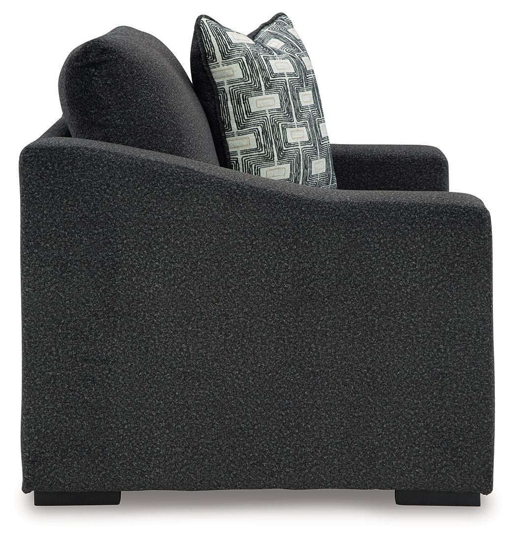 Wryenlynn - Chair And A Half - Fabric - Onyx
