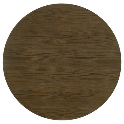 Ottowa - 5 Piece Round Wood Dining Room Table Set - Brown