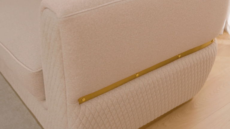 HD-3181 - Loveseat - Beige / Gold