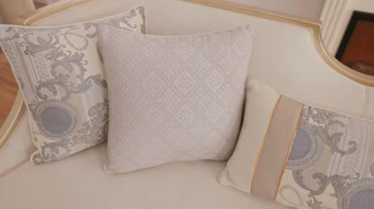 HD-6127 - Loveseat - Beige / Gold