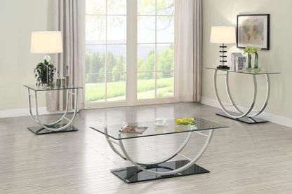 Danville - Rectangular U-Shaped Glass Top Table