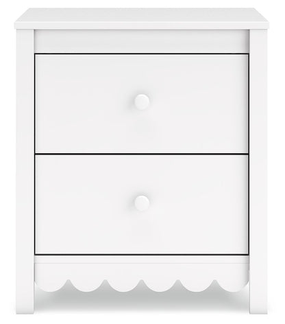 Hallityn - Two Drawer Night Stand - White