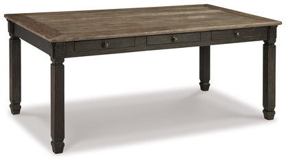 Tyler Creek - Rectangular Dining Room Table - Black / Gray