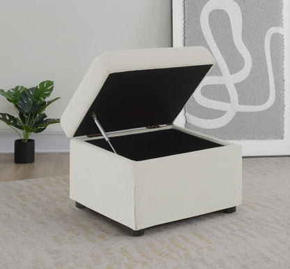 Winter - Upholstered Hydraulic Lift Top Storage Ottoman