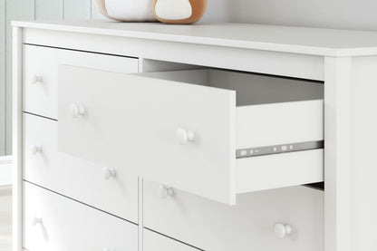 Hallityn - Six Drawer Dresser - White