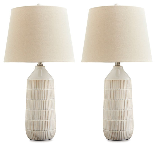 Willport - Ceramic Table Lamp (Set of 2) - Off White