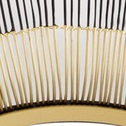 Dallmen - Accent Mirror - Black / Gold Finish