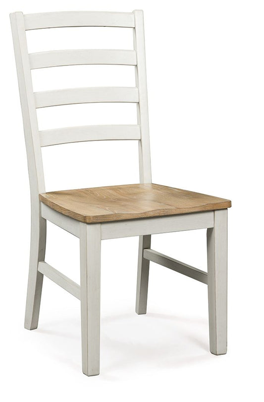 Purlaney - Dining Room Side Chair (Set of 2) - Antique White / Natural