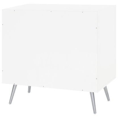 Nieta - 2 Door Engineered Wood Accent Cabinet - White High Gloss