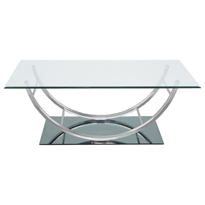 Danville - Rectangular U-Shaped Glass Top Table